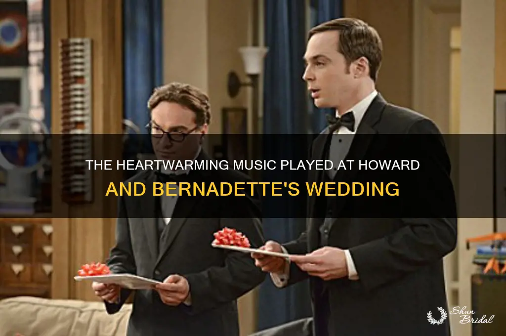 what music played howard bernadette wedding
