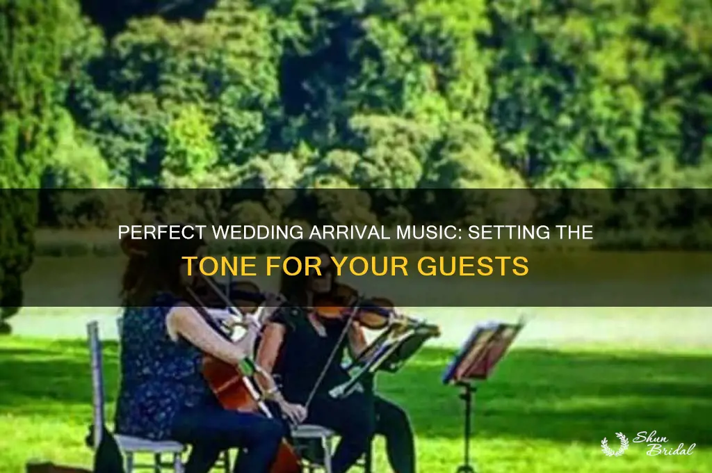 what music to play at weddings when guests arrive