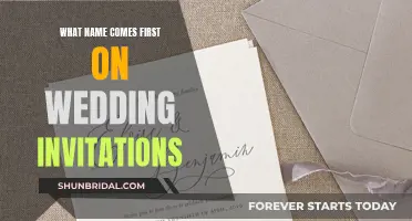 Wedding Invitation Etiquette: Whose Name Should Be First?