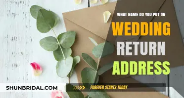 Wedding Etiquette: Return Address Name Options