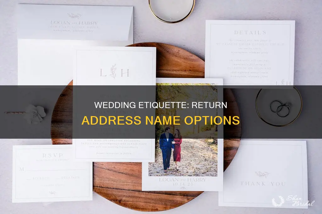 what name do you put on wedding return address
