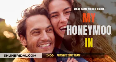 Booking Honeymoon Bliss: Your Name Options