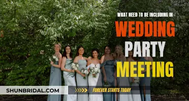 The Ultimate Wedding Party Meeting Agenda