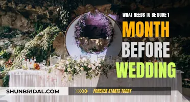 The Month Before: Wedding Preparation Essentials