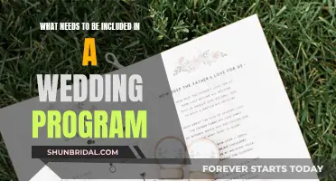 Wedding Programs: What to Include and Why