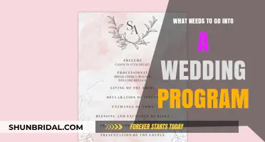 Crafting the Perfect Wedding Program: Essential Elements to Include
