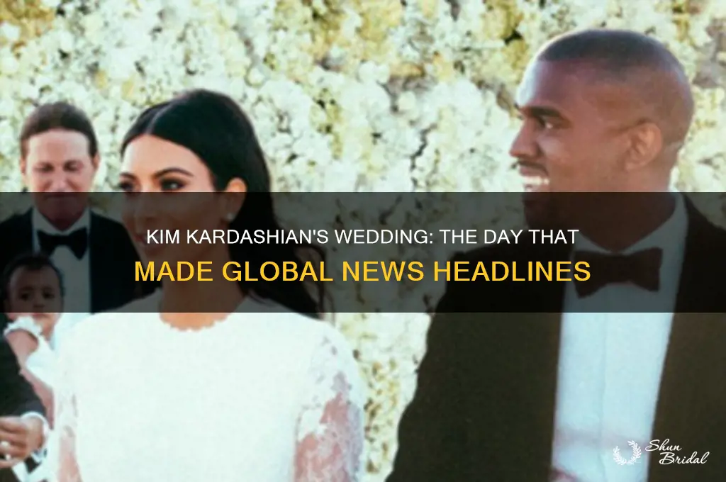 what news headline day kim kardashian wedding