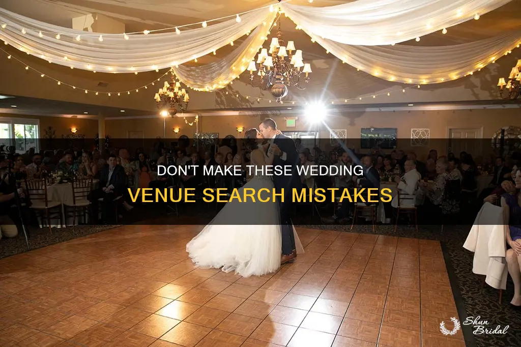 what not to do when searching for wedding venue