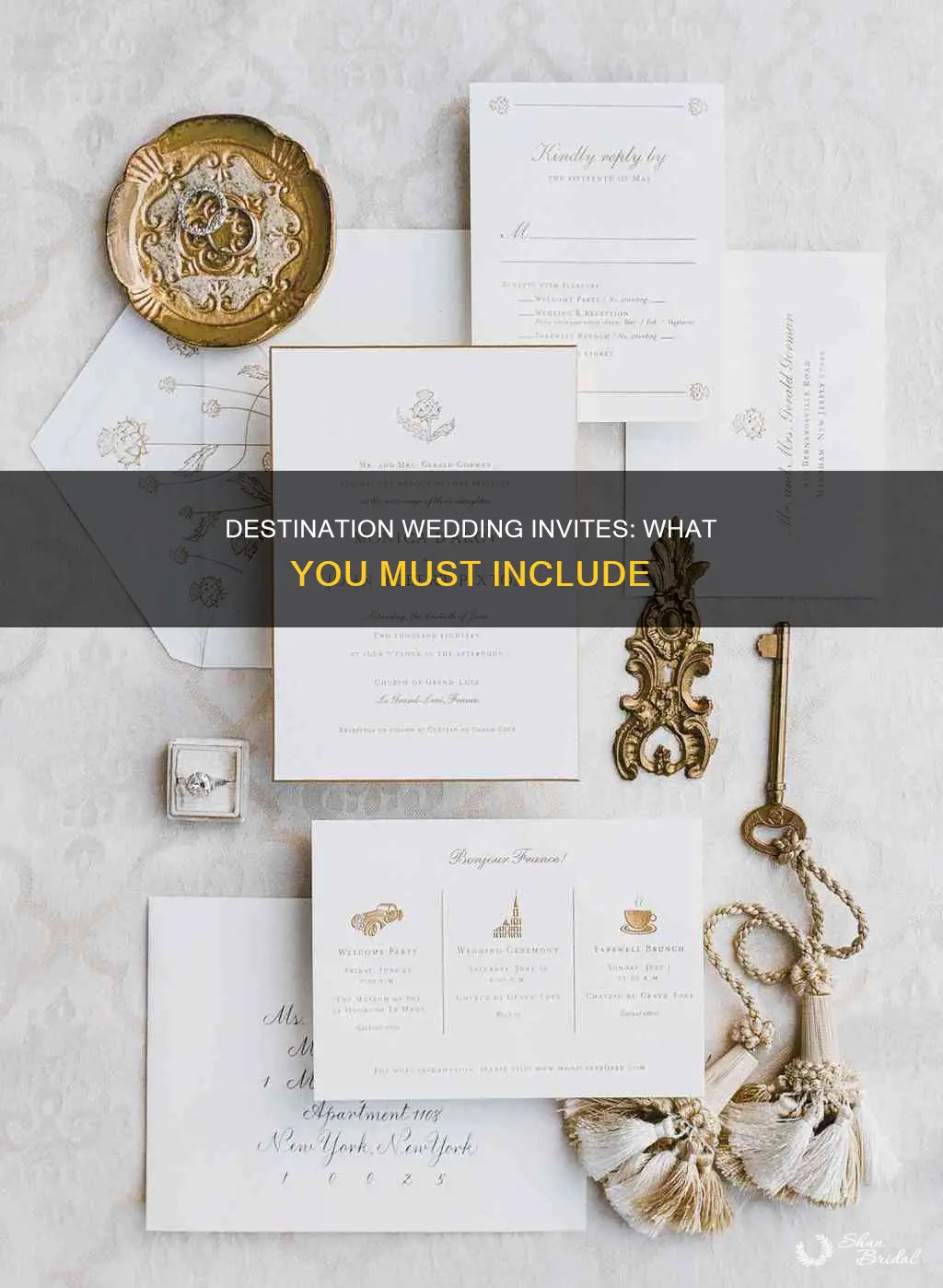 what not to forget on destination wedding invitations