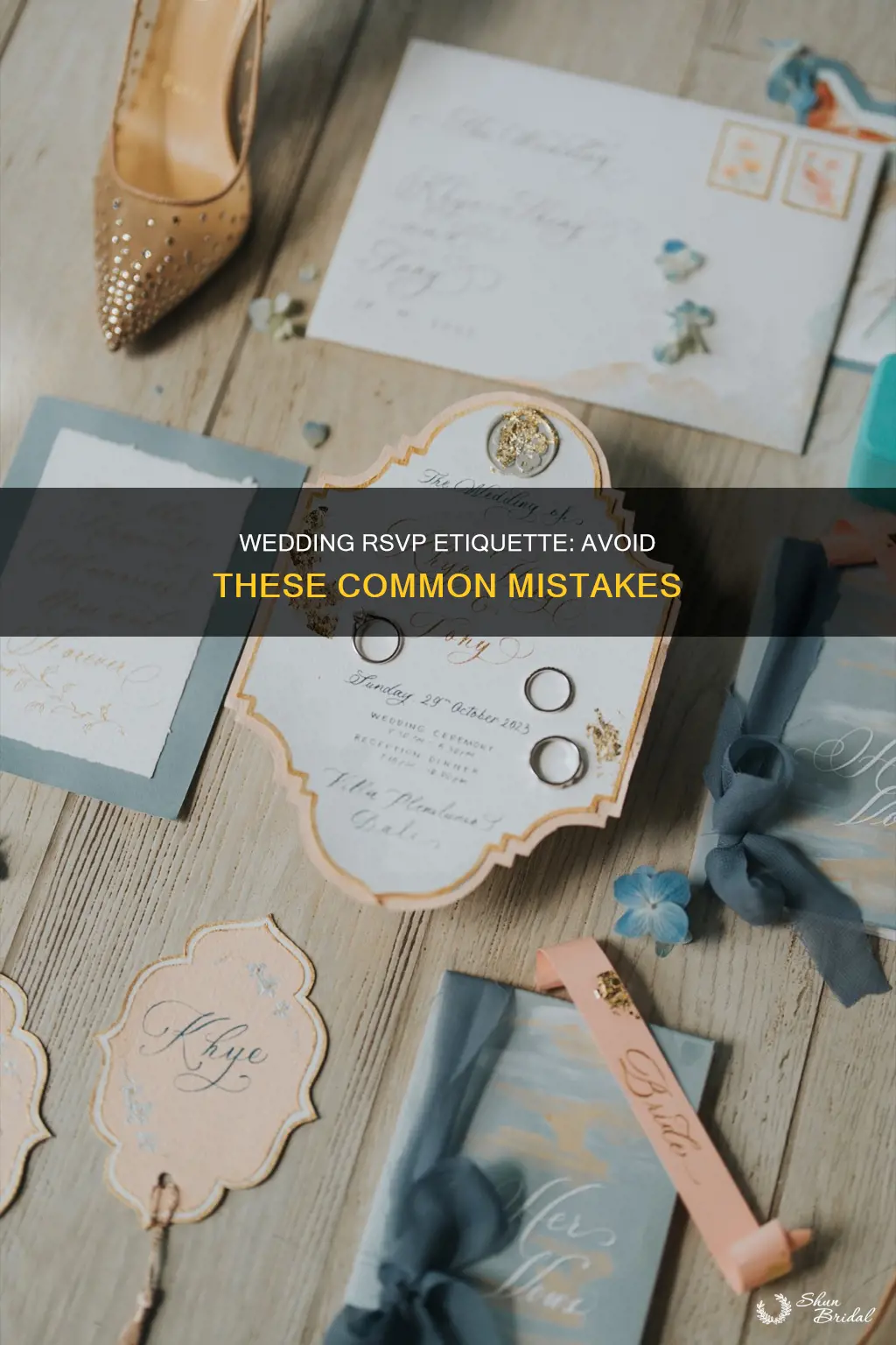 what not to put on wedding rsvp