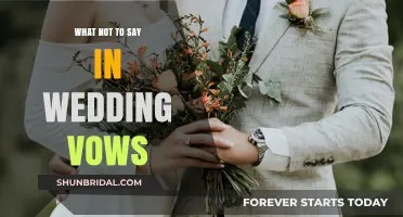 Avoiding Awkwardness: What Not to Say in Wedding Vows