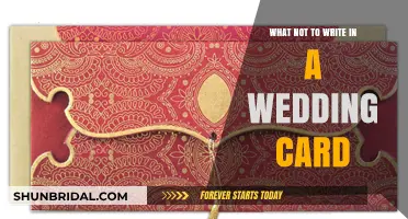 Avoiding Awkwardness: What Not to Write in a Wedding Card