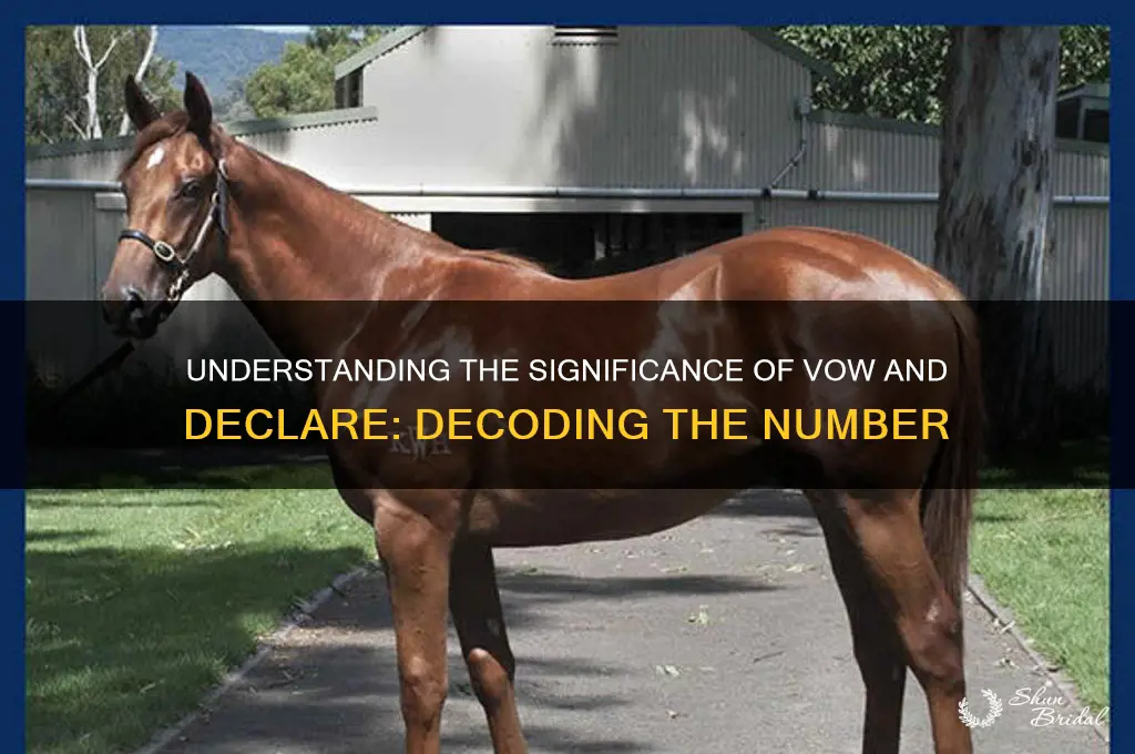 what number is vow and declare