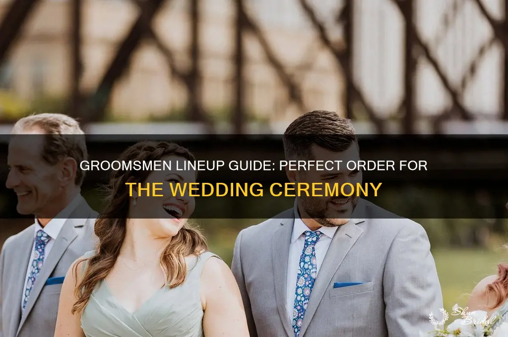 what order do groomsmen stand in