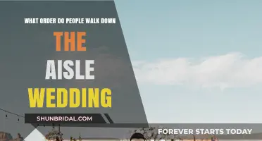 Traditional Wedding Aisle Order: Who Walks When and Why