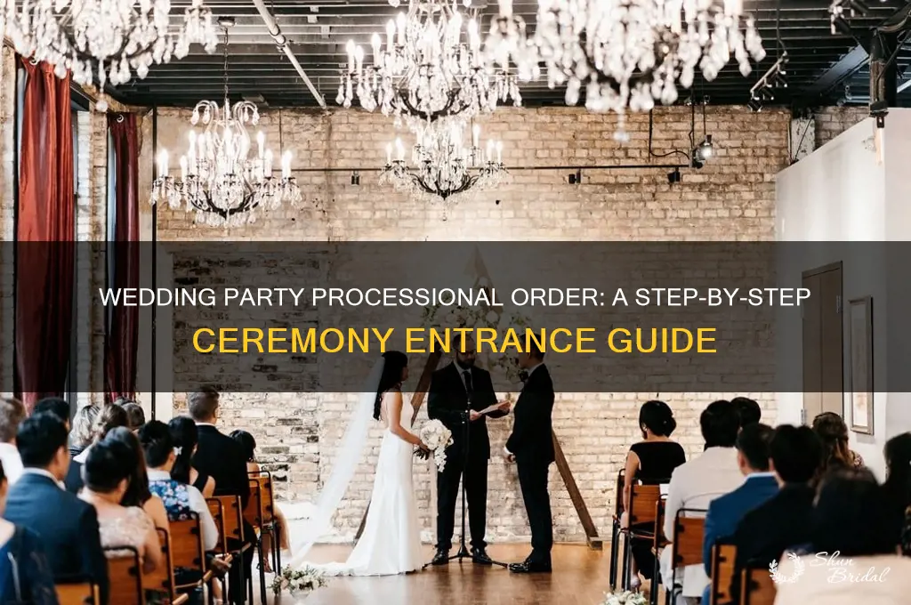 what order does the wedding party enter the ceremony