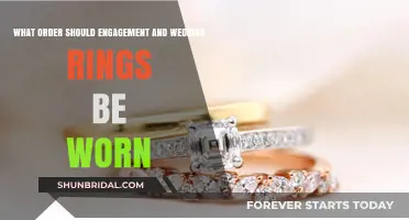 The Order of Wedding and Engagement Rings