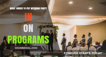 Wedding Program Order: Arranging Your Bridal Party Seamlessly