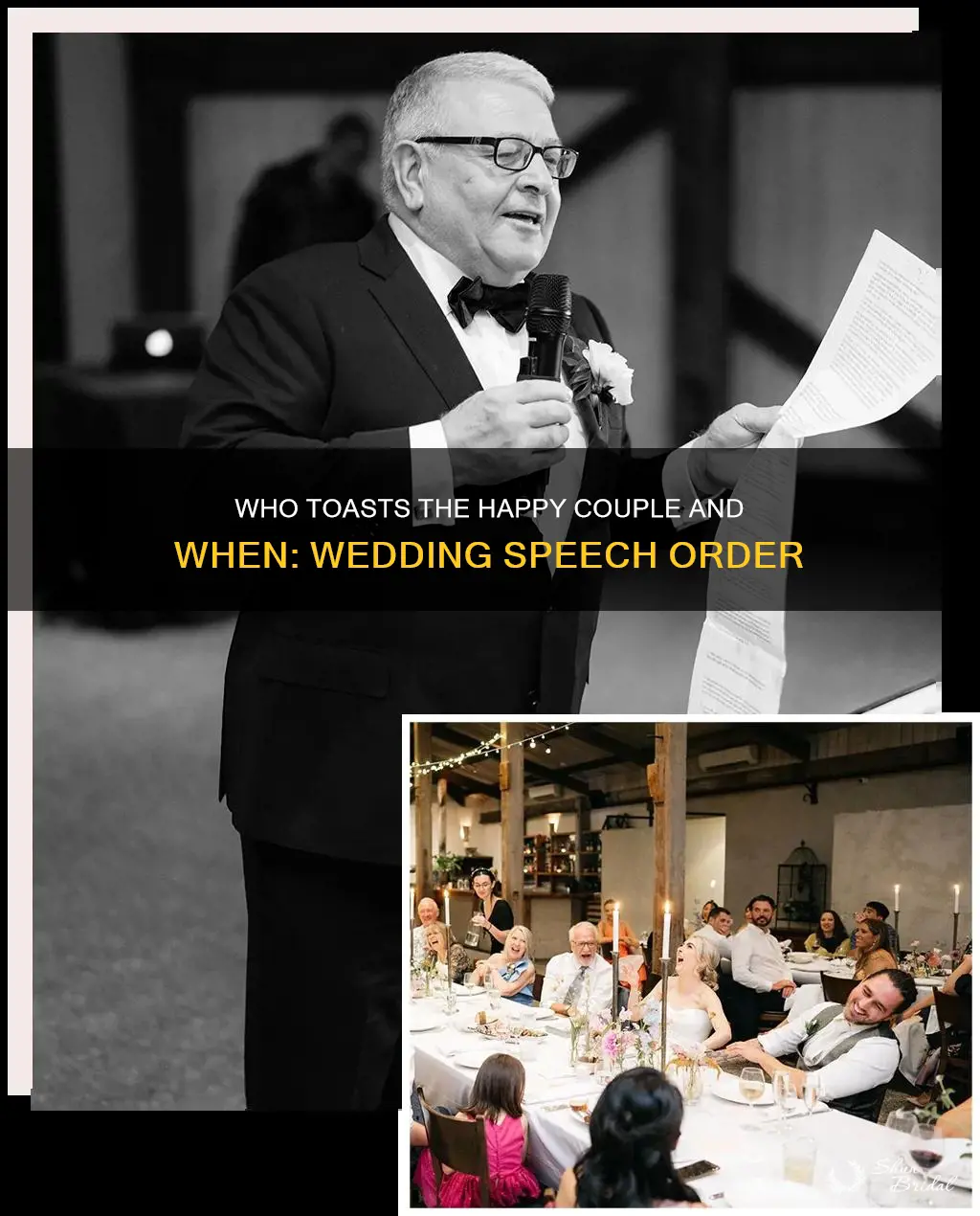 what order wedding speeches