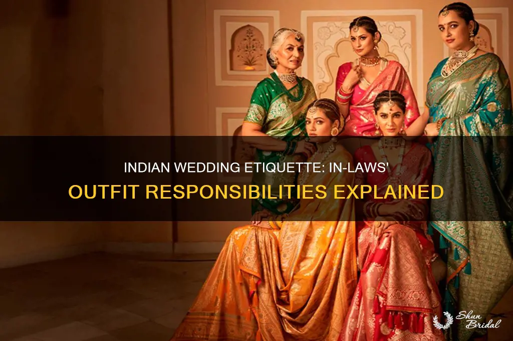 what outfits are in laws supposed to buy indian wedding
