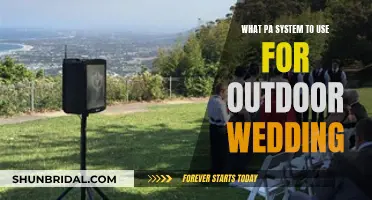 Choosing the Right PA System for Your Outdoor Wedding