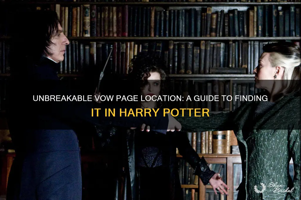 what page is the unbreakable vow on