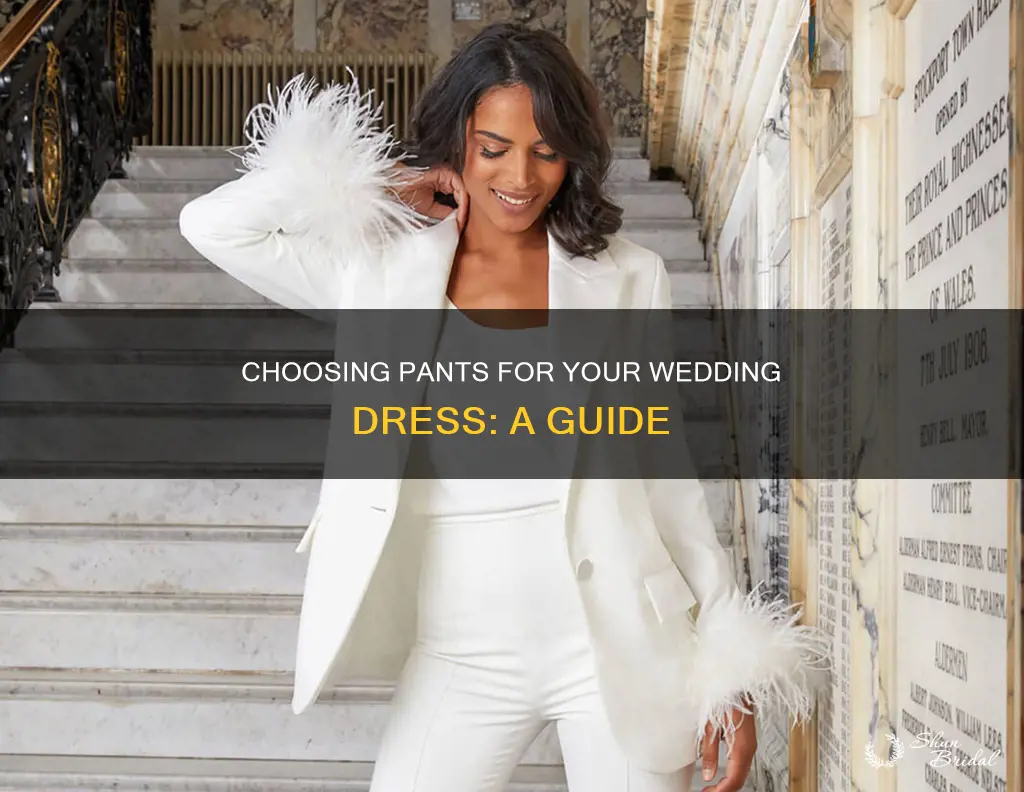 what pants to wear under wedding dress