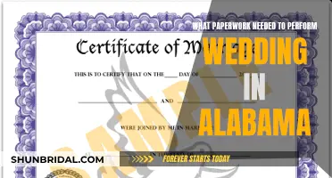 Paperwork for Tying the Knot in Alabama
