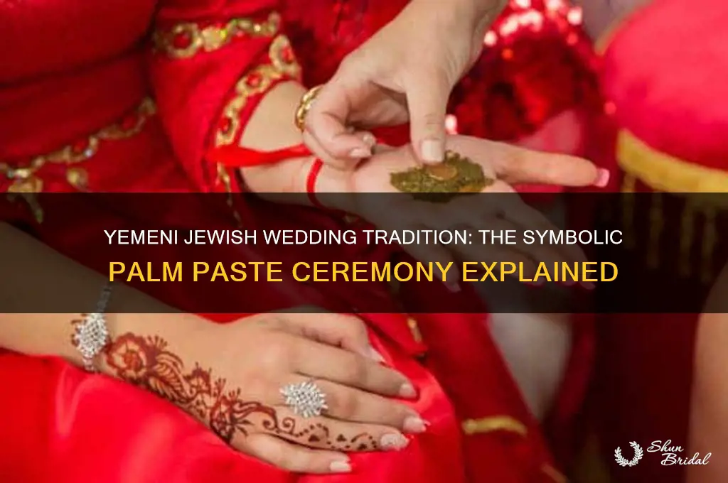 what paste yemeni jewish wedding ceremony palm