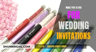 Choosing the Perfect Pen for Your Wedding Invitations