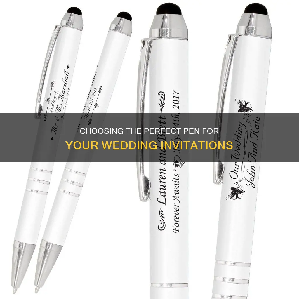 what pen to use for wedding invitations