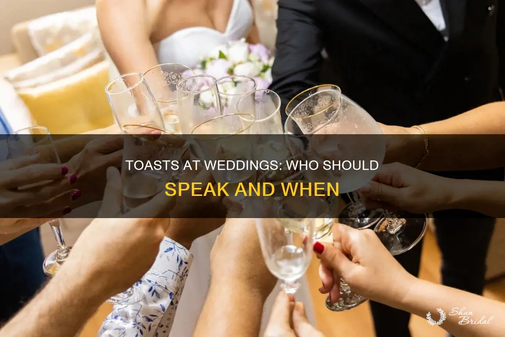 what people at weddings make toasts