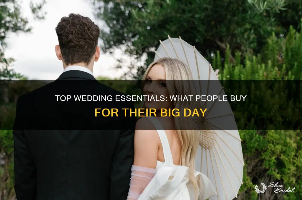 what people buy for weddings