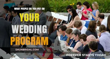 Crafting Your Wedding Program: Key People to Include and Why