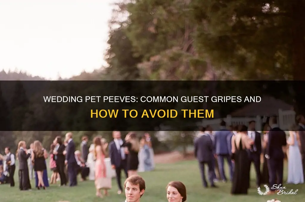 what people hate at weddings