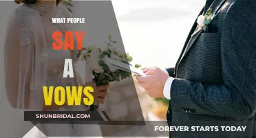 What People Say in Their Vows: Love, Promises, and Personal Touches
