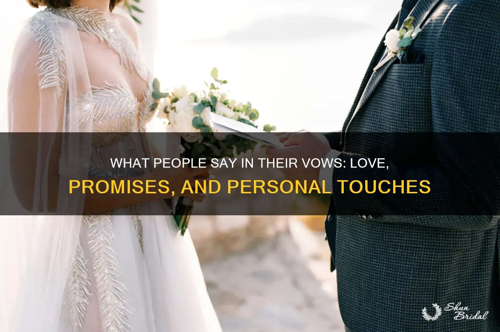 what people say a vows