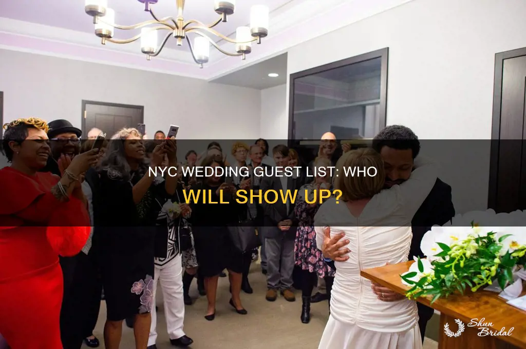 what percent of people will come to nyc wedding