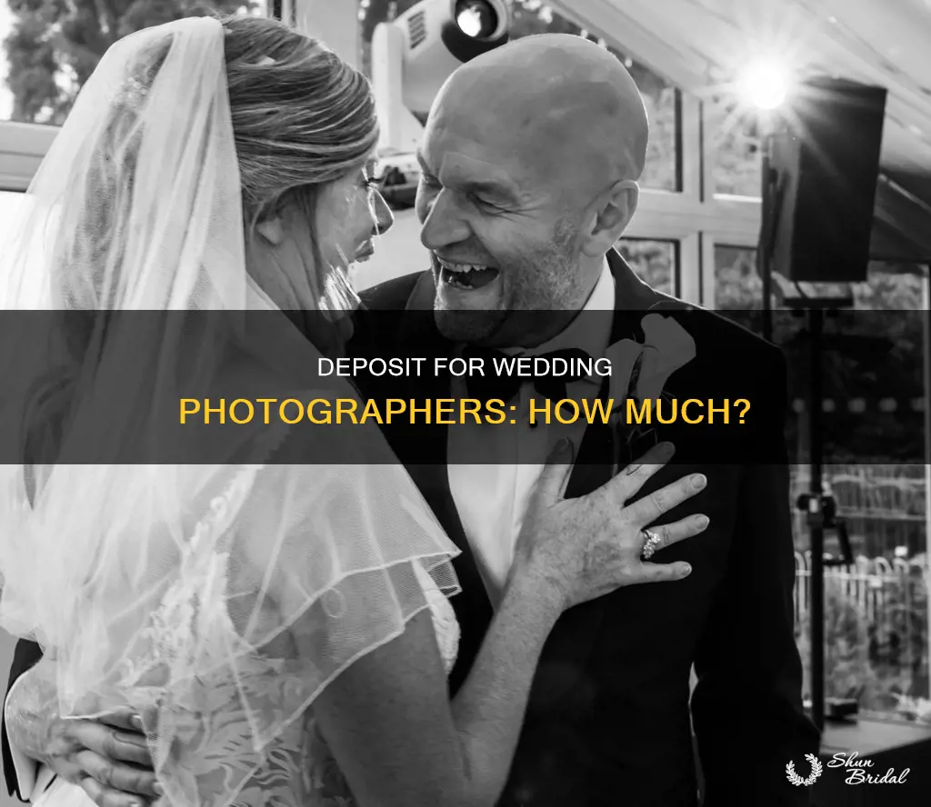 what percentage deposit for wedding photographer