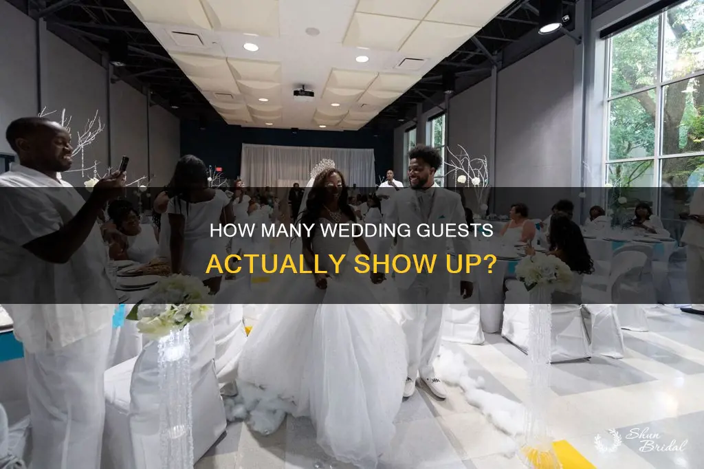 what percentage of people attend the wedding reception
