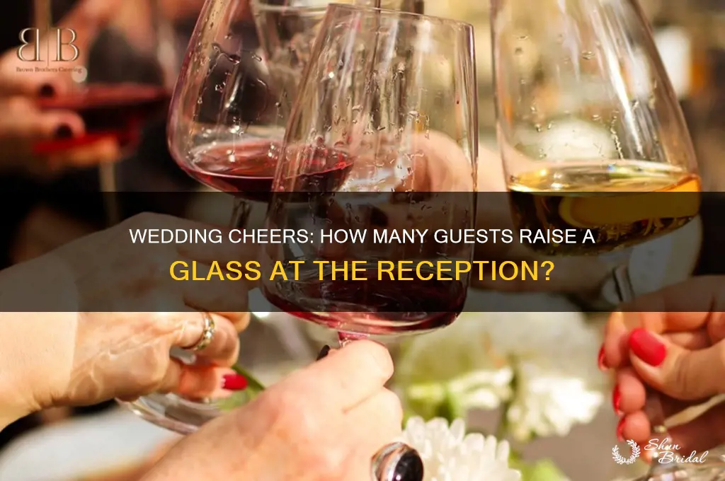 what percentage of people drink at a wedding