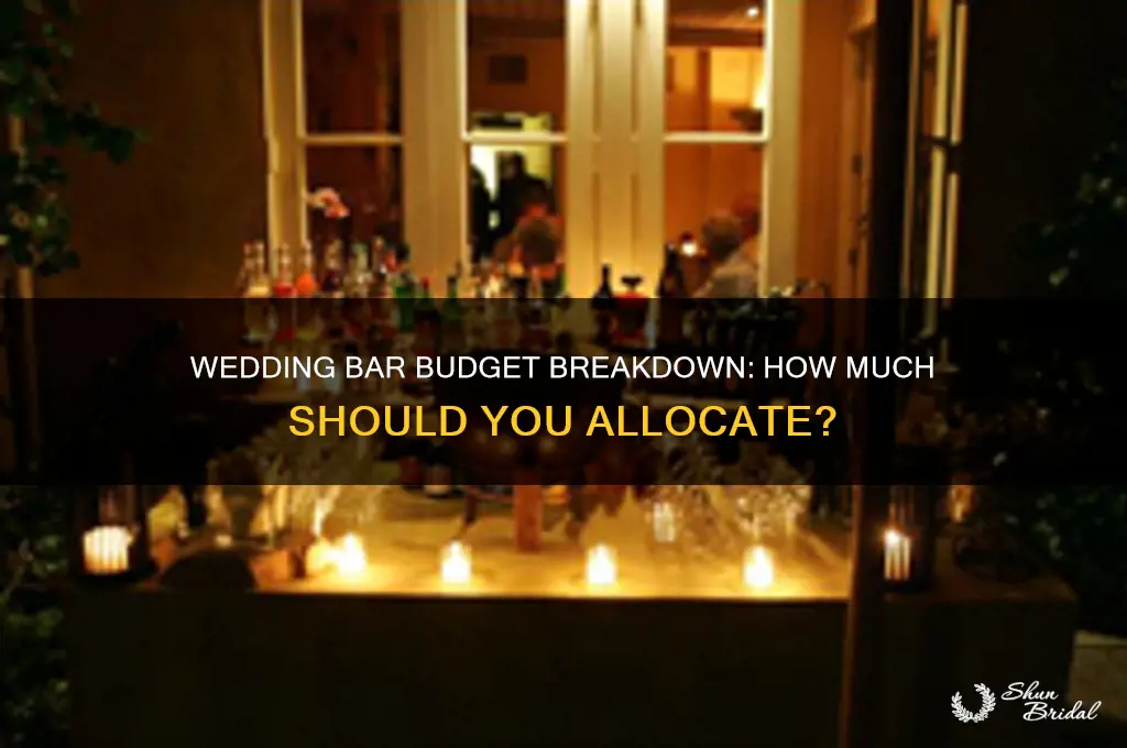 what percentage of your wedding budget should go to bar