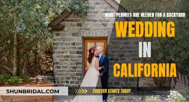 Permits for Your Backyard Wedding in California
