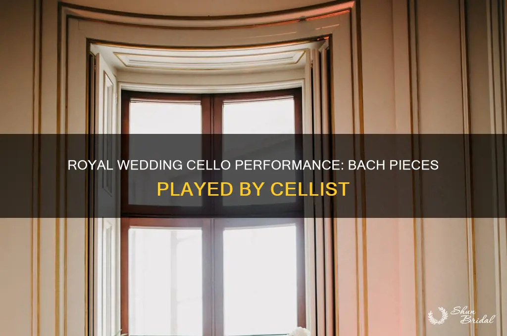 what pieces did cellist play at royal wedding bach