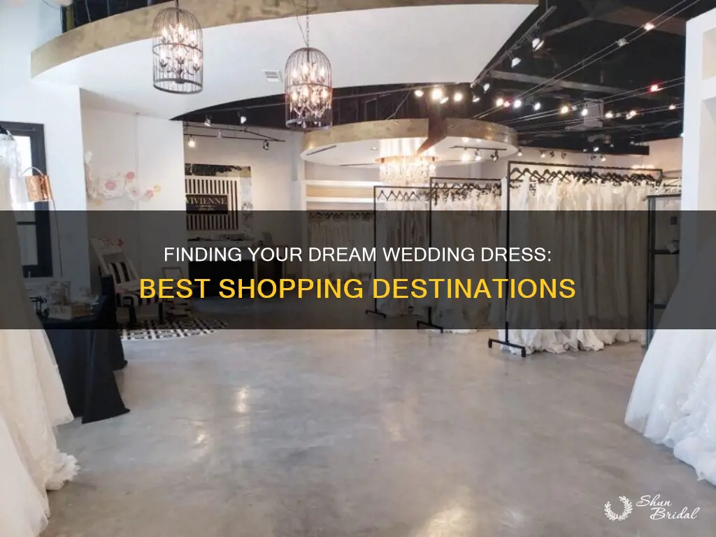 what places are the best for nice wedding dress shoping