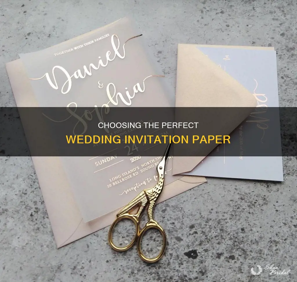 what point paper for wedding invitations