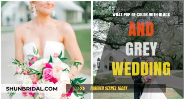 Vibrant Accents: Adding a Pop of Color to Black and Grey Weddings