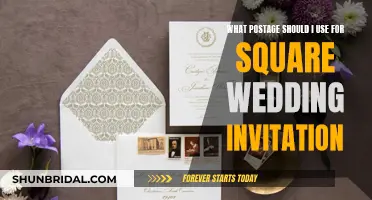 Square Wedding Invites: Choosing the Right Postage