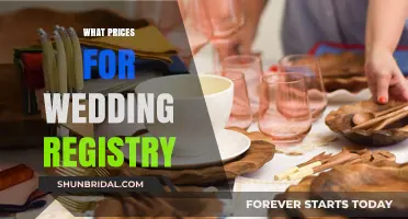 Wedding Registry: What's the Right Price Range?