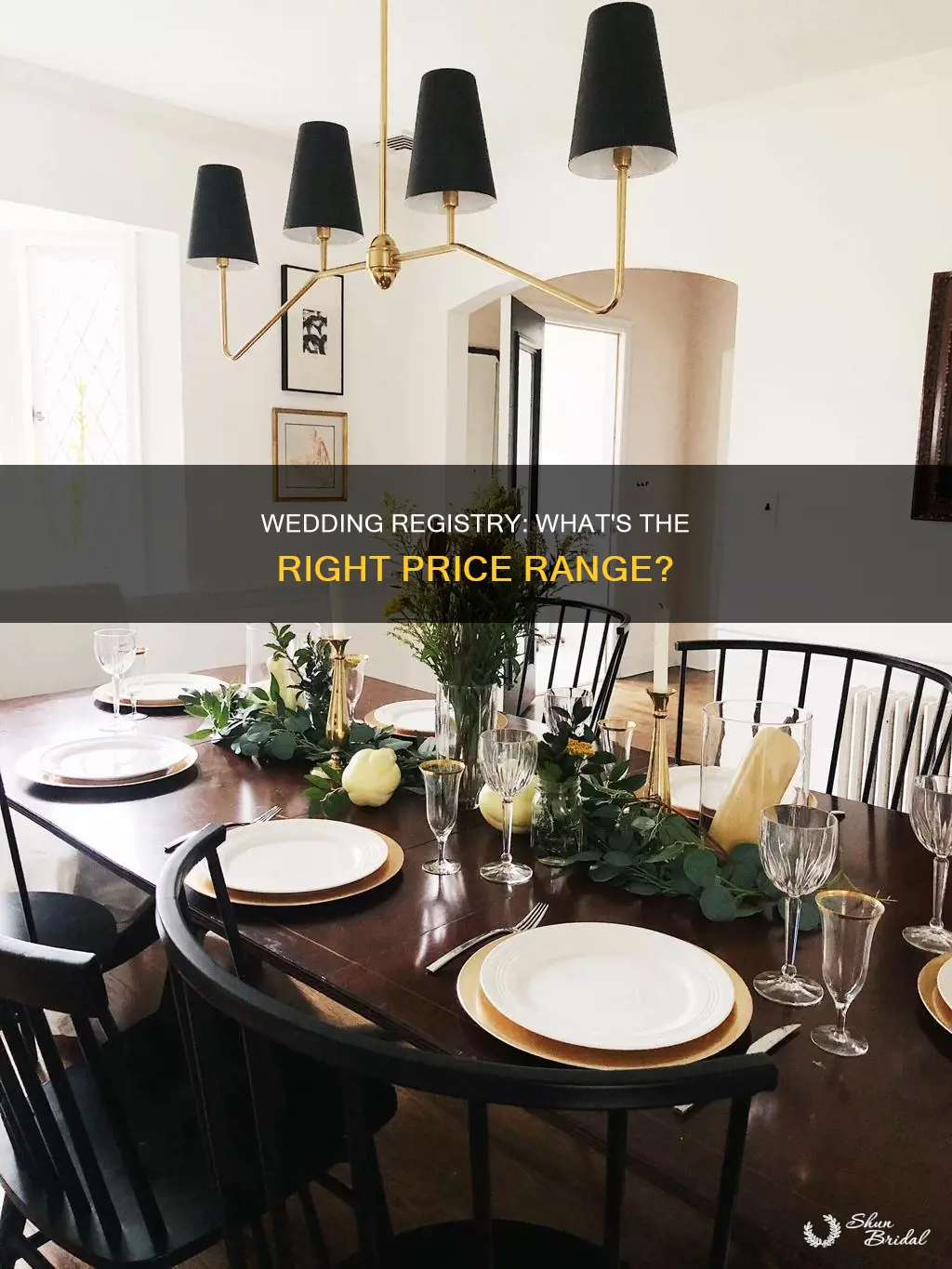 what prices for wedding registry